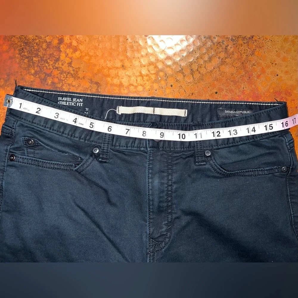 Men’s Banana Republic Athletic Travel Jean/Pant Size 31/34 Shade Black